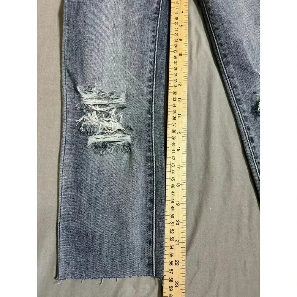 Judy Blue Jeans Womens 1/25 (26x23 Actual) Skinny Fit Medium Blue Stretch raw - Picture 4 of 7